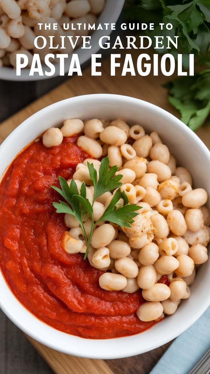 Bring the heartwarming flavors of Olive Garden's famous Pasta e Fagioli into your own kitchen with this ultimate copycat recipe. Packed with savory Italian herbs, tender pasta, and hearty beans, every spoonful mirrors the deliciousness of the original, making it the perfect comfort food for any occasion.