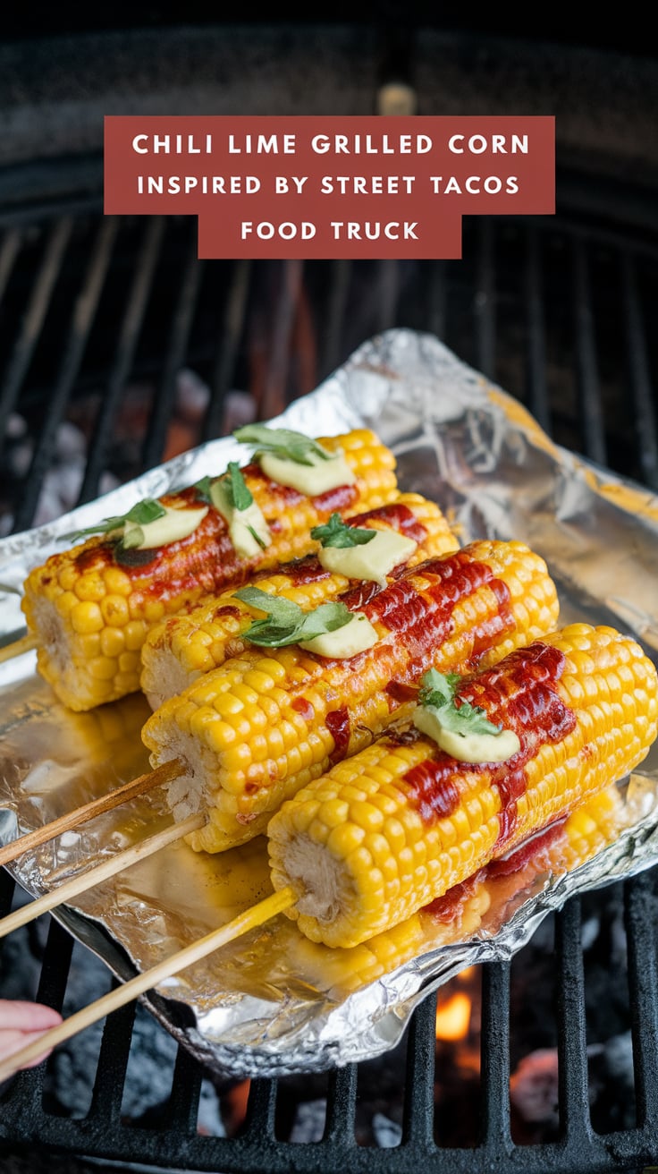Experience summer in every bite with our inspired recipe for chili lime grilled corn, bringing the taste of Street Tacos Food Truck into your kitchen. This mouthwatering snack combines the sweetness of fresh corn with vibrant spices, making it a must-try for any food lover!