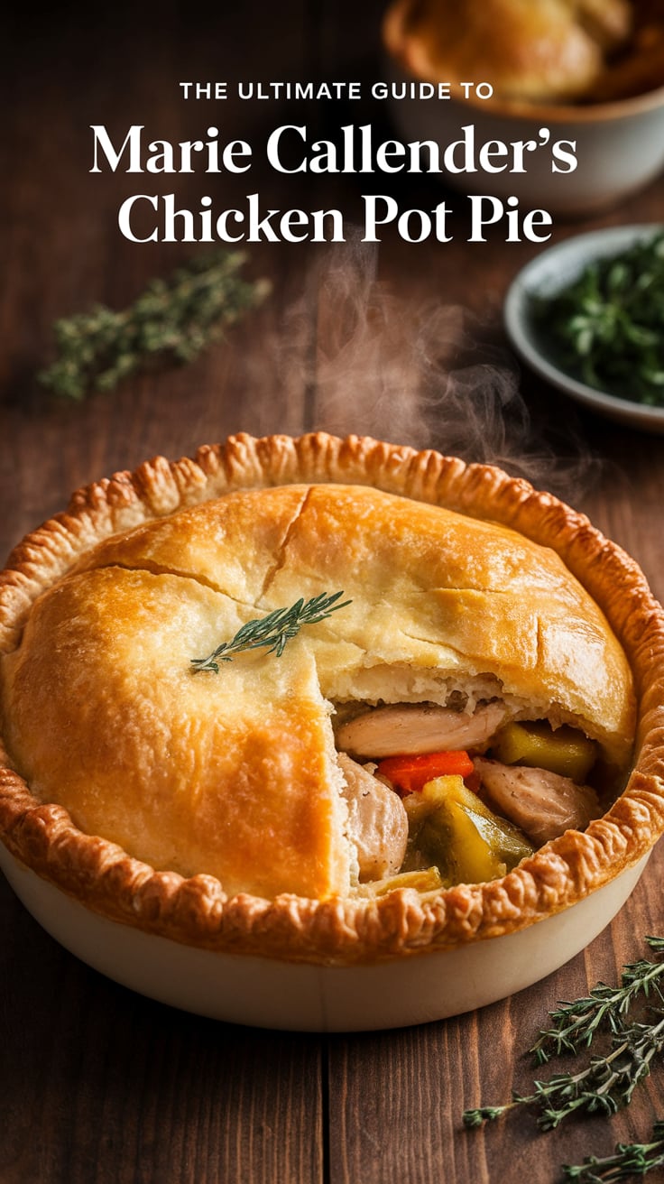 Enjoy the homey flavors of your favorite Marie Callender's Chicken Pot Pie without leaving the house. This copycat recipe captures the rich, creamy filling and flaky crust you crave, making it a perfect dish for family gatherings.