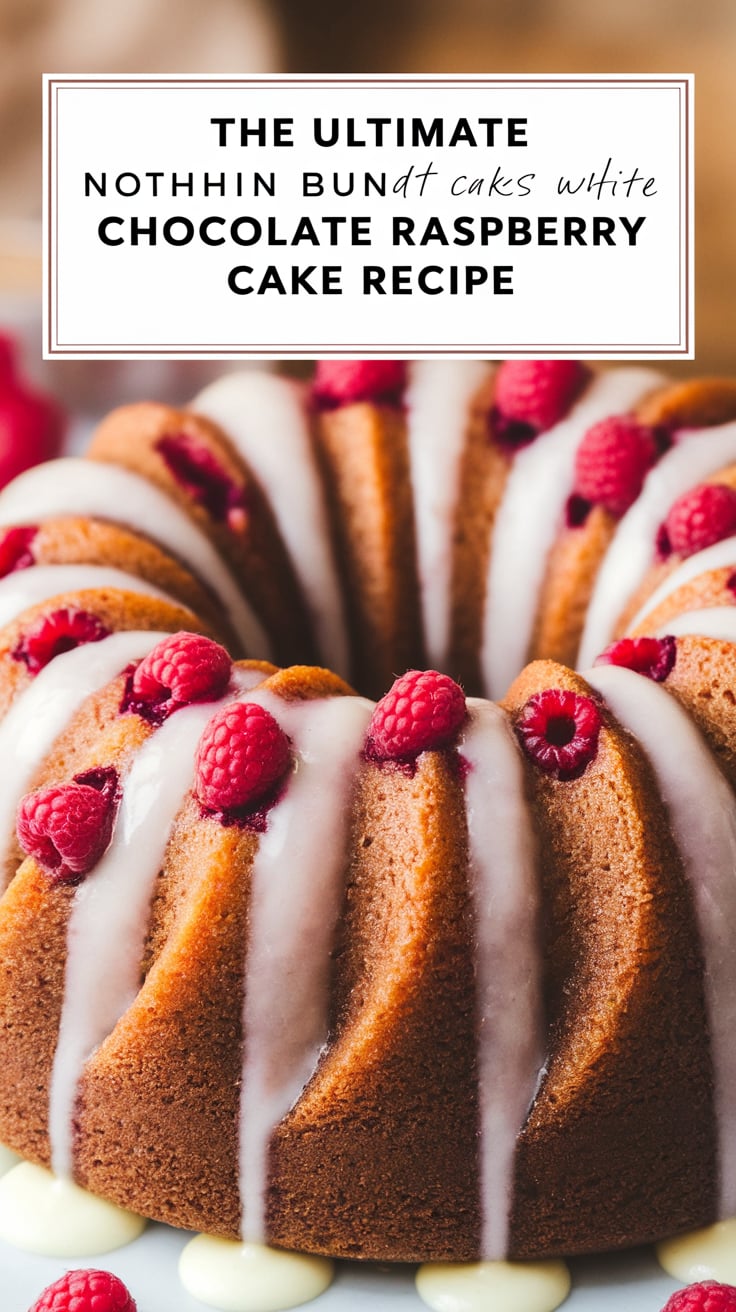 Savor the incredible flavor of a beloved dessert with this copycat recipe for Nothin Bundt Cakes’ White Chocolate Raspberry Cake. Each bite captures the same rich, moist texture and delightful combination of white chocolate and raspberry, making it a true indulgence for cake lovers.