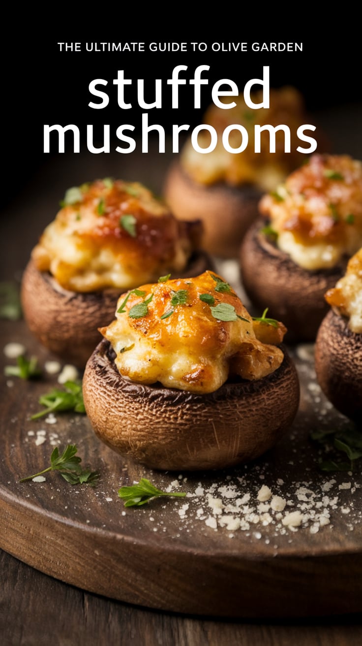 Enjoy the classic flavors of Olive Garden’s Stuffed Mushrooms with our Ultimate Guide, featuring an easy copycat recipe designed for home cooks. Each mushroom cap is filled with a delicious blend of savory ingredients that mirrors the restaurant’s dish perfectly. Say goodbye to reservations and hello to homemade goodness with this crowd-pleasing favorite!
