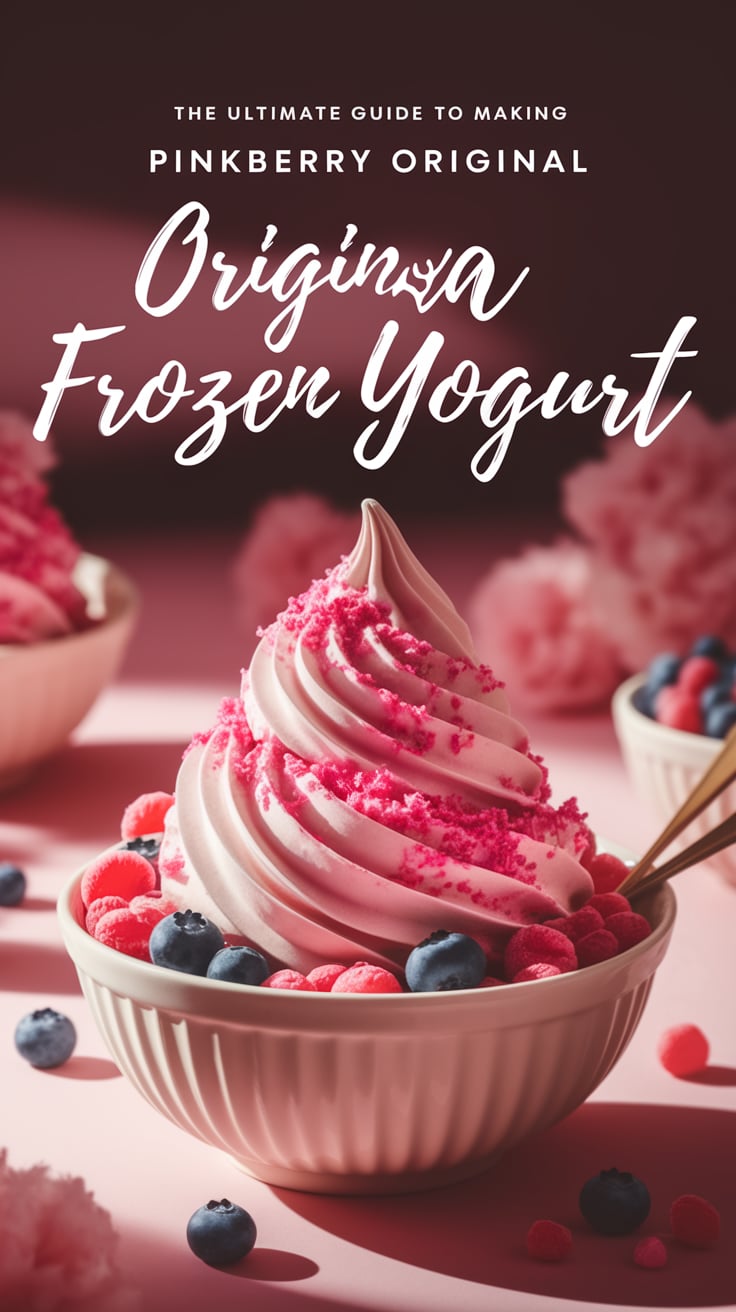 Indulge in a guilt-free dessert with this perfect replica of Pinkberry Original Frozen Yogurt. Combining simple ingredients with expert technique, this recipe ensures you get the same delightful taste and texture, making it an irresistible treat you can create anytime.