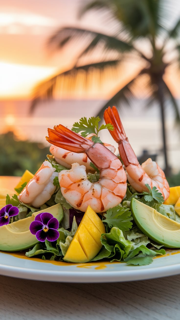 Transport yourself to a tropical paradise with our Grilled Shrimp Salad, a faithful copycat of the popular dish from Tropical Tides. This recipe brings together juicy grilled shrimp, fresh greens, and vibrant flavors that will brighten any meal.
