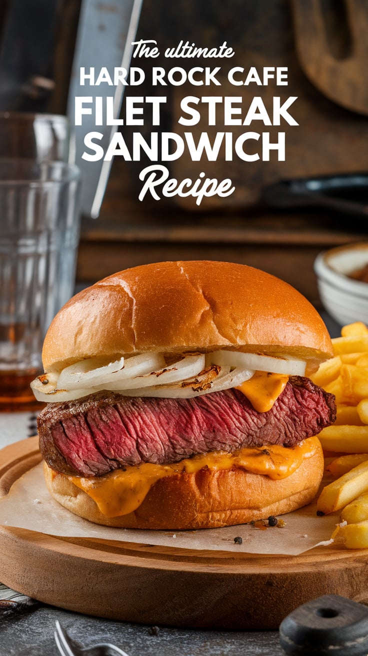 Craving the bold flavors of the Hard Rock Cafe Filet Steak Sandwich? The Ultimate Hard Rock Cafe Filet Steak Sandwich Recipe guides you through the steps to recreate that mouthwatering experience at home, ensuring each bite is as juicy and satisfying as the original.