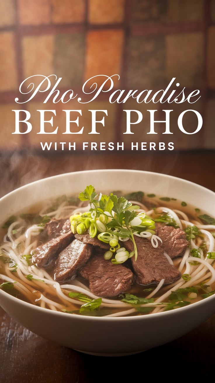 Discover the secrets to crafting the perfect bowl of pho, complete with a deeply flavorful broth and an array of fresh herbs. This recipe highlights the harmonious blend of spices and ingredients that make Pho Paradise so beloved, ensuring that every sip is as comforting as those enjoyed in the bistro.
