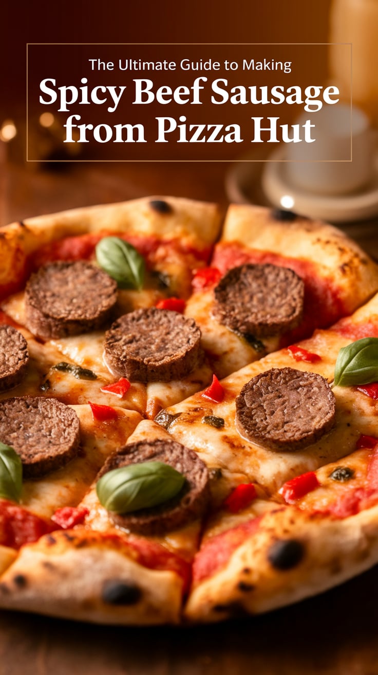 Experience the delicious fusion of flavors found in Pizza Hut’s Spicy Beef Sausage Pizza right in your own kitchen! This easy-to-follow copycat recipe ensures you won’t miss out on any of the satisfying tastes that make this pizza a fan favorite.