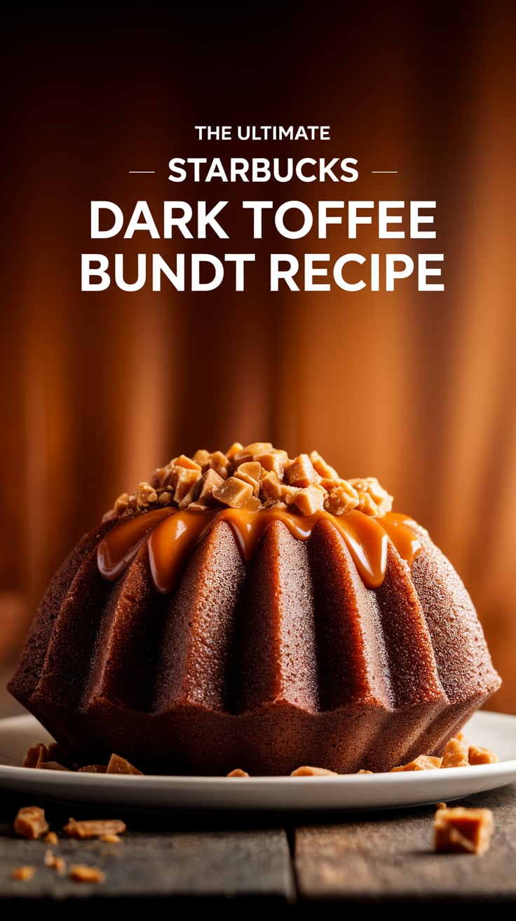 Discover the joy of baking with this amazing recreation of Starbucks Dark Toffee Bundt Cake. This recipe provides all the luscious flavors you love, making it easy to enjoy this delicious dessert whenever your sweet tooth strikes.