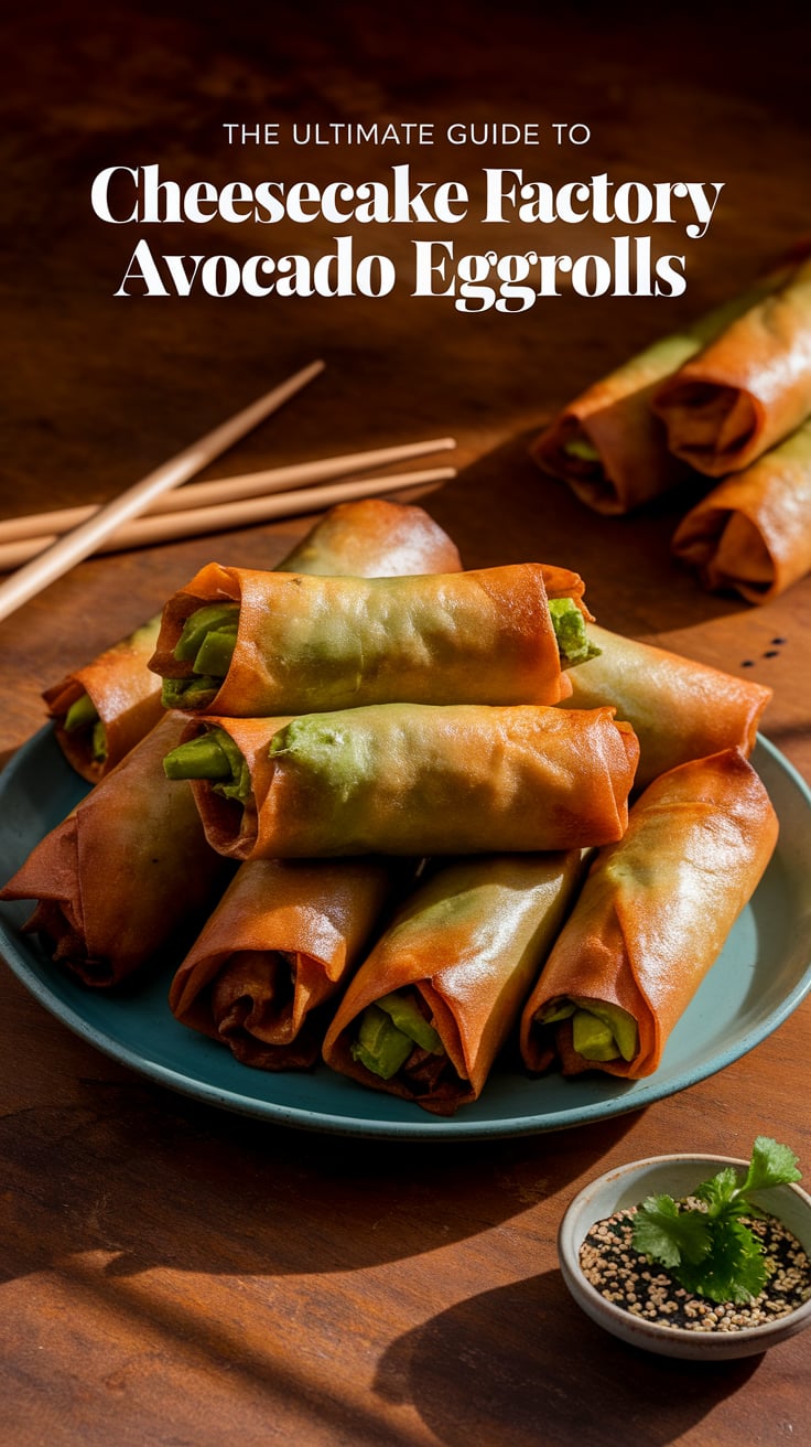Craving the famous avocado eggrolls from Cheesecake Factory? Our Ultimate Guide will show you how to recreate this irresistible appetizer at home! This copycat recipe captures the perfect balance of creamy avocado, crispy wonton wrappers, and zesty dipping sauce, giving you a taste experience that rivals the restaurant version. Get ready to impress your guests with this delicious treat!