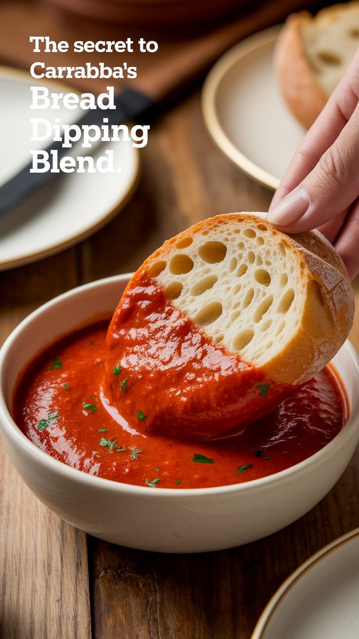 Craving that delightful bread dipping experience from Carrabba's? This copycat recipe reproduces the savory essence you adore, ensuring you can recreate the magic at home with just a few simple ingredients.