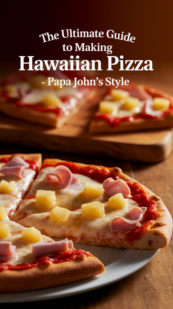 Elevate your pizza nights with this Hawaiian Pizza recipe that tastes just like the beloved version from Papa John's. Impress your friends and family with a delicious homemade version that brings the delights of the tropics straight to your kitchen.