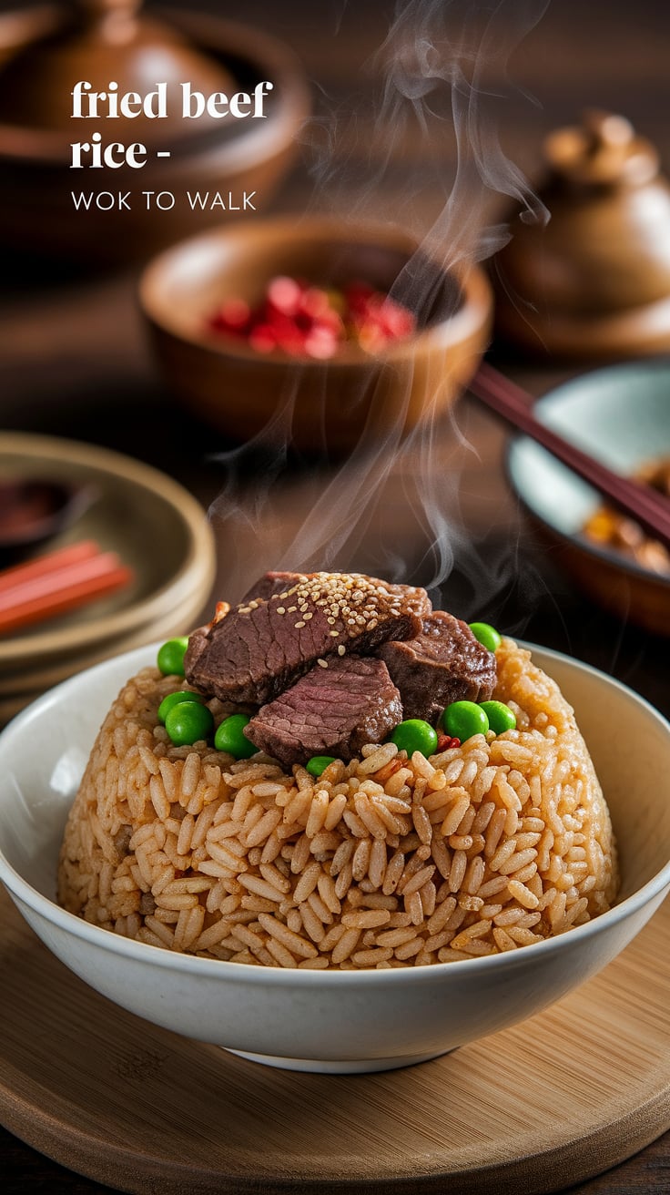 Experience the vibrant flavors of fried beef rice with this exciting copycat recipe that mirrors the beloved dish from Wok to Walk. Packed with tender beef and perfectly seasoned rice, this creation captures the essence of your favorite street food in the comfort of your own home.