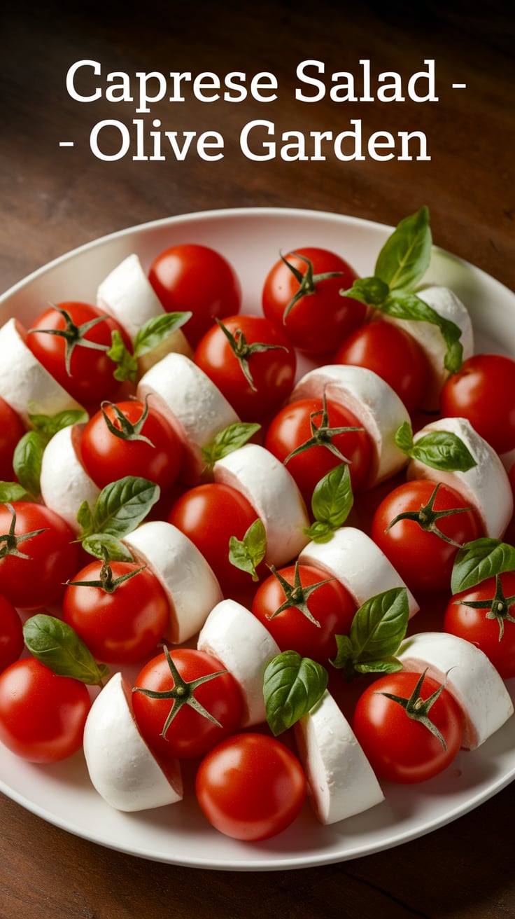 Why go out to Olive Garden when you can bring their famous Caprese Salad into your home? This easy-to-follow recipe recreates the perfect balance of flavors, showcasing fresh ingredients drizzled with a tangy balsamic glaze that will make your taste buds sing.