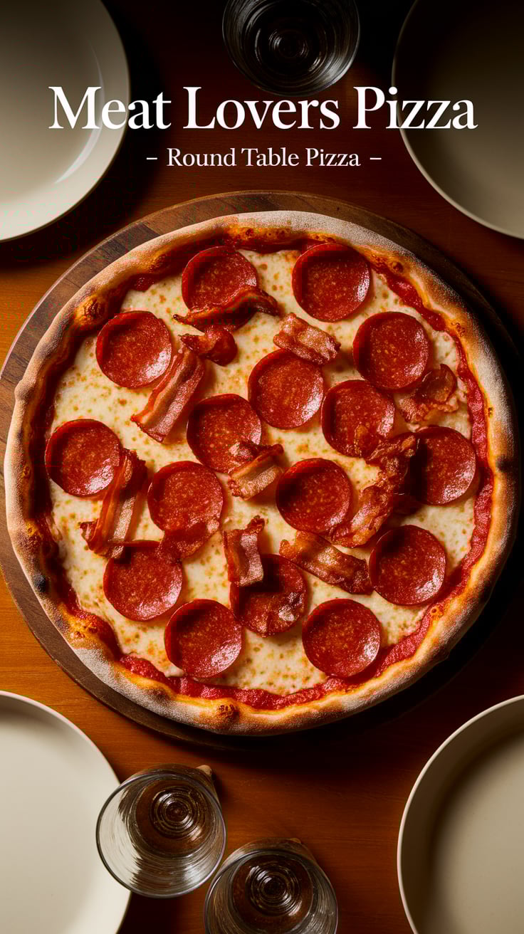 Elevate your pizza parties with this Meat Lovers Pizza recipe that tastes just like the Round Table version. Impress your friends and family with a hefty, flavorful pizza that keeps everyone coming back for more, making any occasion a delicious celebration.