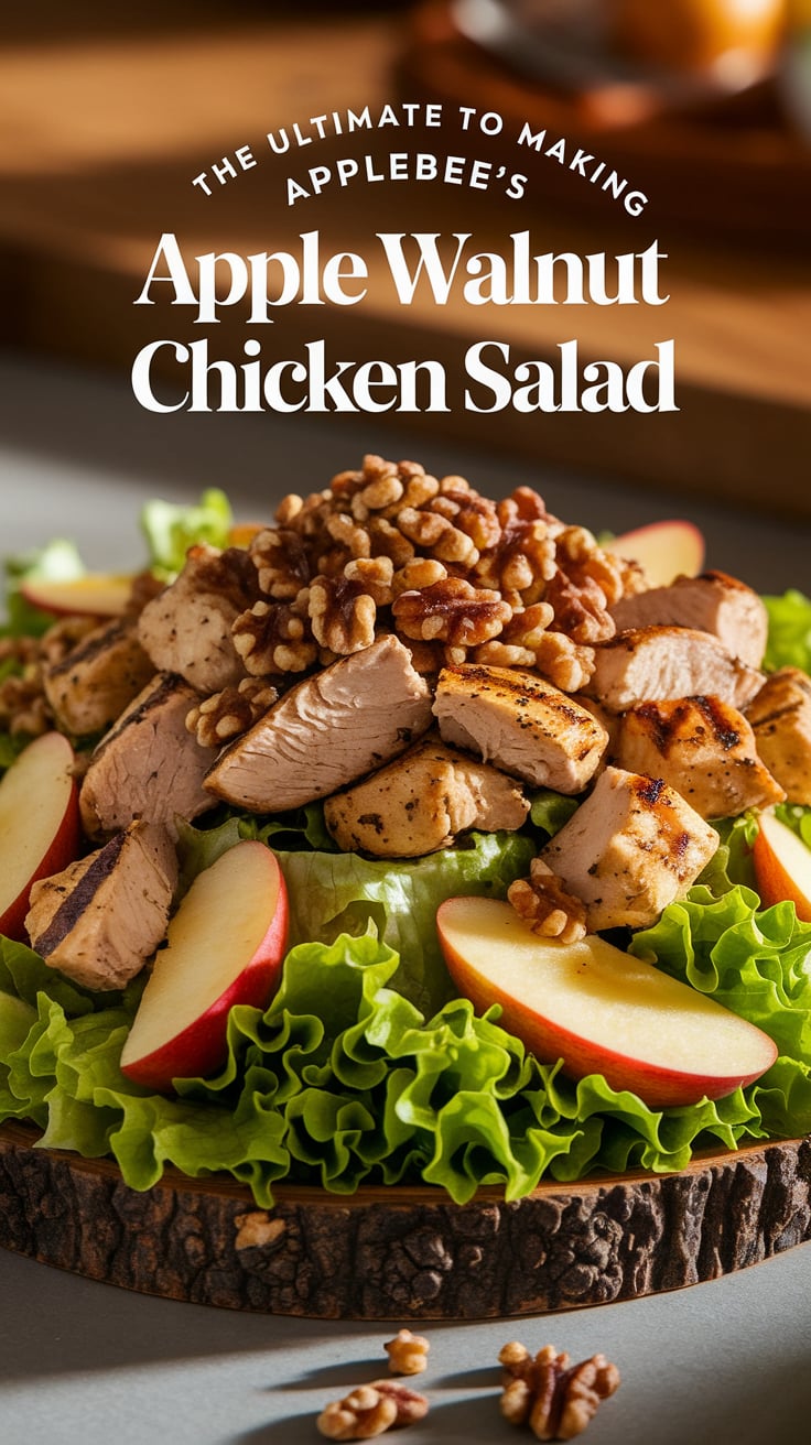 Craving the bold flavors of Applebee's Apple Walnut Chicken Salad? Discover how to recreate this restaurant favorite at home with our ultimate guide, bringing the same delicious taste and textures to your kitchen without the wait.