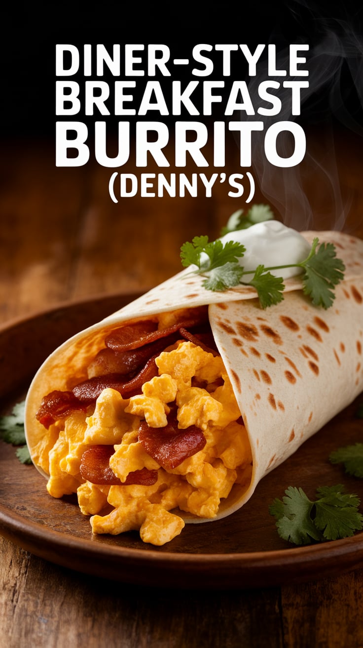 This recipe is incredibly easy to recreate at home, allowing you to enjoy all the diner favorites without the wait. Customize your burrito with your choice of veggies or hot sauce for an added kick, making it a versatile option for every palate.