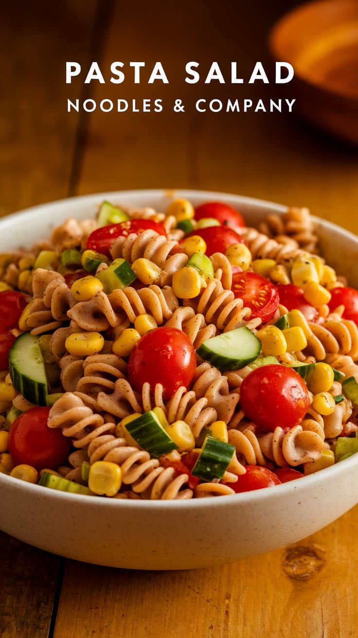 Why wait in line at Noodles & Company when you can whip up their famous Pasta Salad at home? This enticing copycat version features all the signature ingredients, including vibrant colors and delightful textures, making it a go-to dish for any occasion.