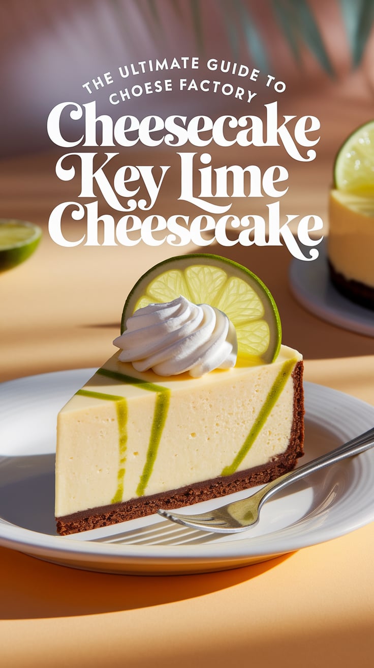 Bring the taste of The Cheesecake Factory to your home with this spot-on copycat version of the beloved Key Lime Cheesecake. Each bite captures the tangy goodness and luscious creaminess you remember, making it an irresistible treat for any occasion.