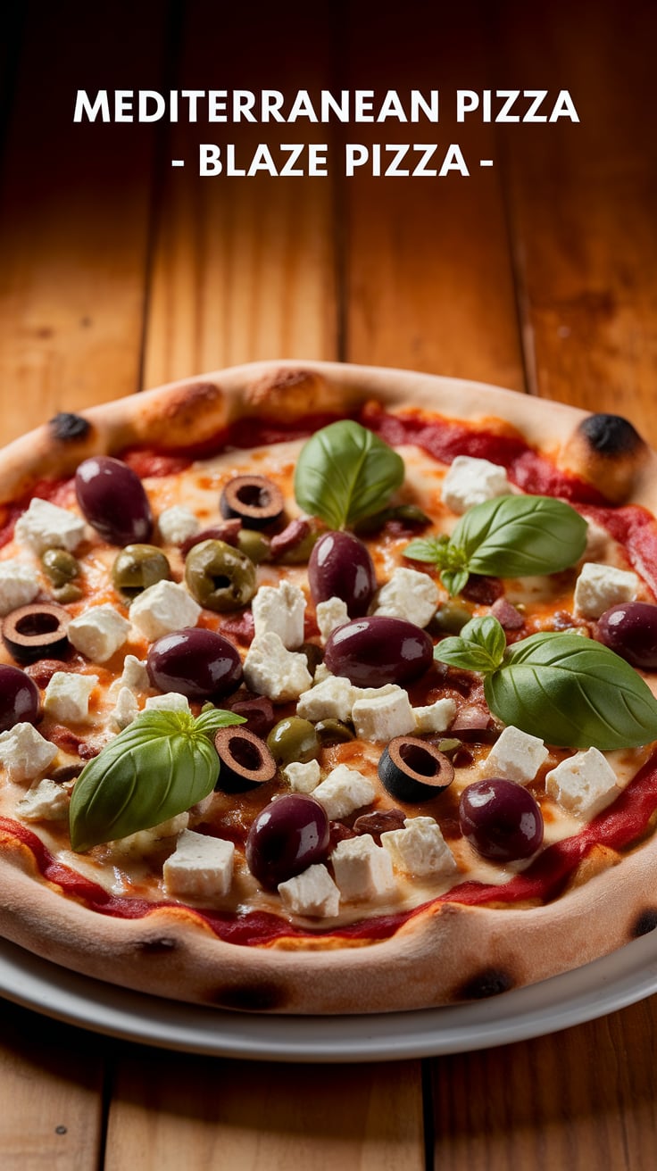 Savor the harmonious blend of Mediterranean ingredients that elevates your pizza experience. Each slice offers the same delightful taste and texture you love from Blaze, ensuring you can enjoy this crowd-pleaser at home.