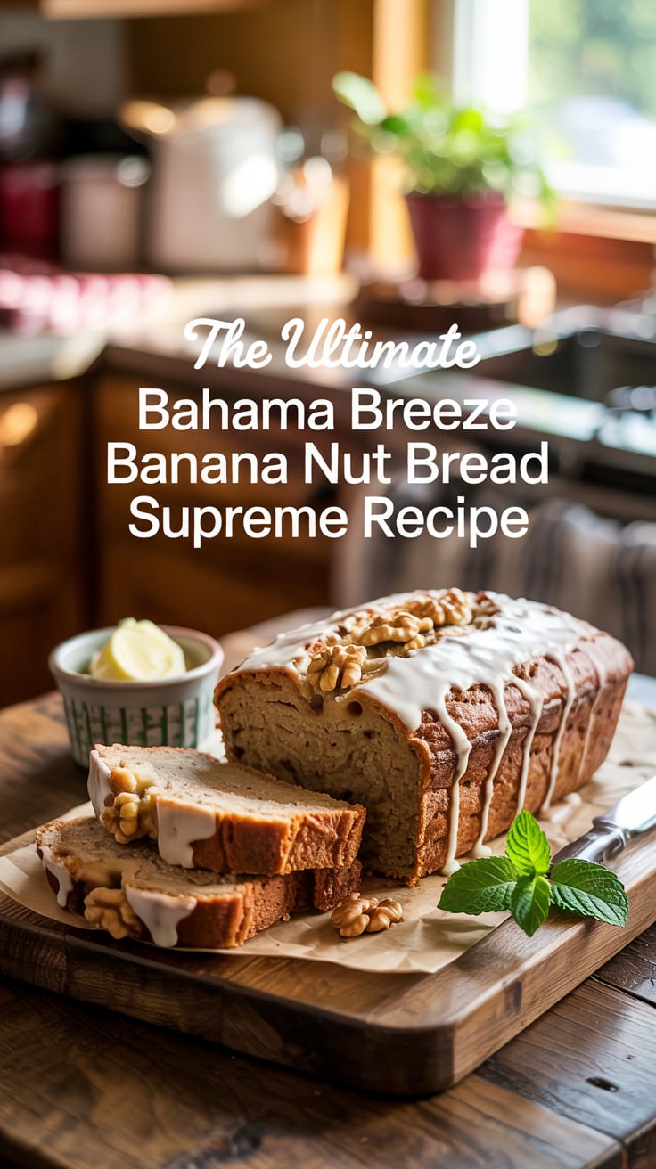 Bring the island vibes to your kitchen with this ultimate copycat recipe for Bahama Breeze's Banana Nut Bread Supreme. With its perfect balance of ripe bananas, crunchy nuts, and a hint of tropical sweetness, every slice is a delightful reminder of your favorite dining experience.