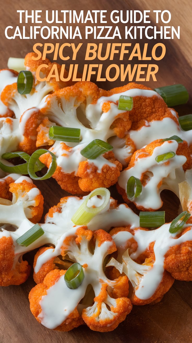 Join the fun of making Spicy Buffalo Cauliflower, a perfect appetizer for gatherings or a tasty snack at home. With this recipe, you can impress friends and family with a dish that tastes just like the one from California Pizza Kitchen, making every occasion a flavorful celebration.