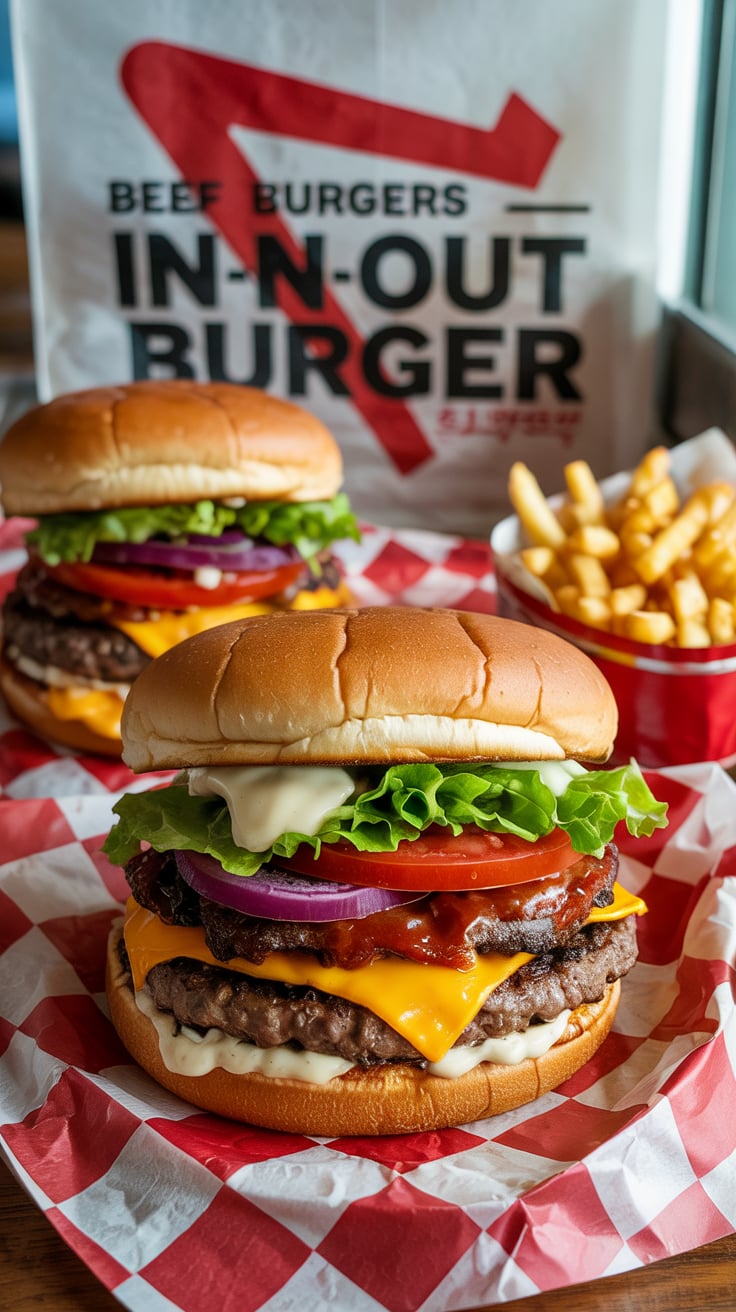You don’t need to go all the way to California to enjoy the legendary taste of an In-N-Out burger. This copycat recipe reveals the secrets behind their famous beef burgers, so you can savor juicy goodness topped with all your favorites, right from your kitchen.