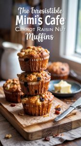 Unlock the secret to Mimi's Cafe Carrot Raisin Nut Muffins with this simple and satisfying copycat recipe. Each muffin boasts the same irresistible sweetness and nutty flavor as the original, ensuring you'll never want store-bought again. Time to bring that café experience home!