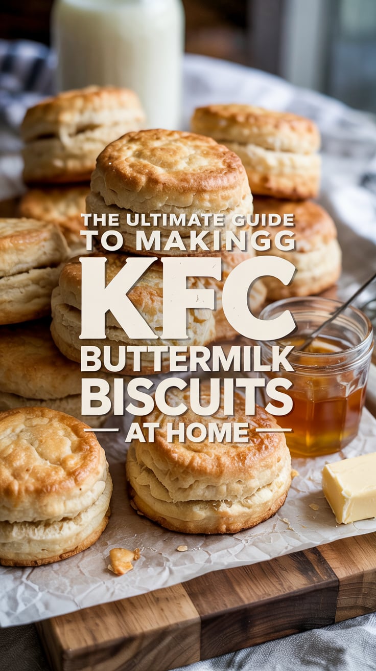 Bring the taste of KFC right to your dining table with this exceptional guide to making Buttermilk Biscuits from scratch. Each biscuit is crafted to mirror the iconic original, featuring that perfect balance of flakiness and buttery richness. Elevate your baking skills and enjoy the comfort of home-cooked classics!