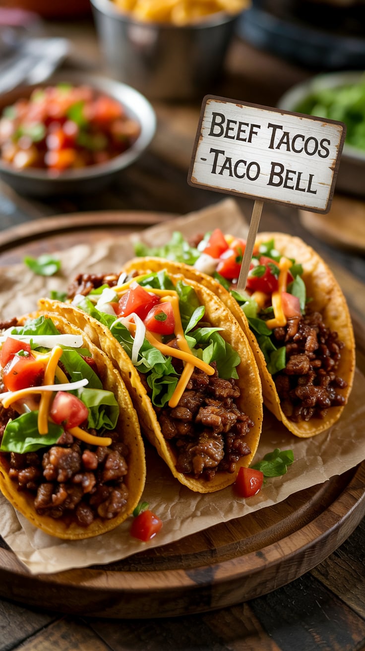 Transform your dinner routine with this easy copycat beef taco recipe that mirrors Taco Bell’s iconic flavors. From the savory seasoned beef to the fresh toppings, you'll learn how to replicate that beloved fast-food experience, all while enjoying the satisfaction of homemade cooking.