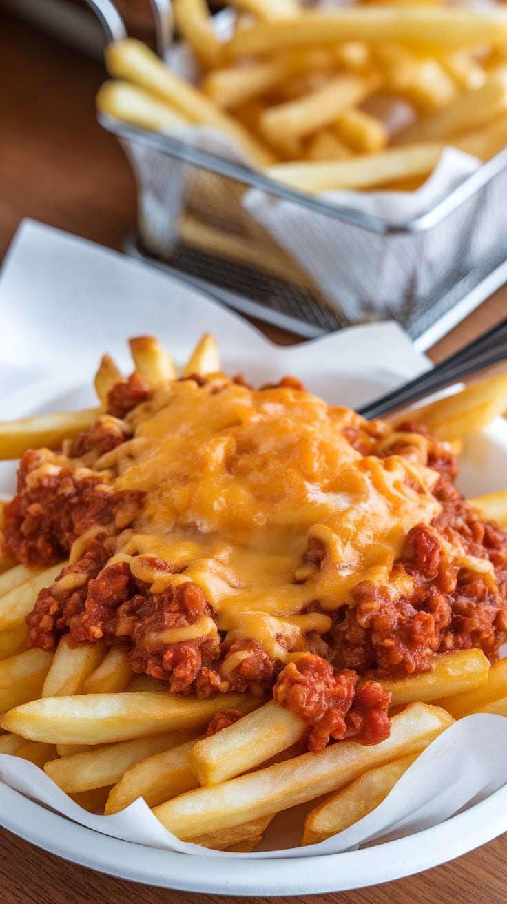 Uncover the secrets to creating perfectly crispy fries that serve as the ideal base for your toppings. With simple techniques, you can replicate the satisfying crunch that pairs beautifully with the hearty chili and melty cheese, ensuring every bite is packed with flavor.