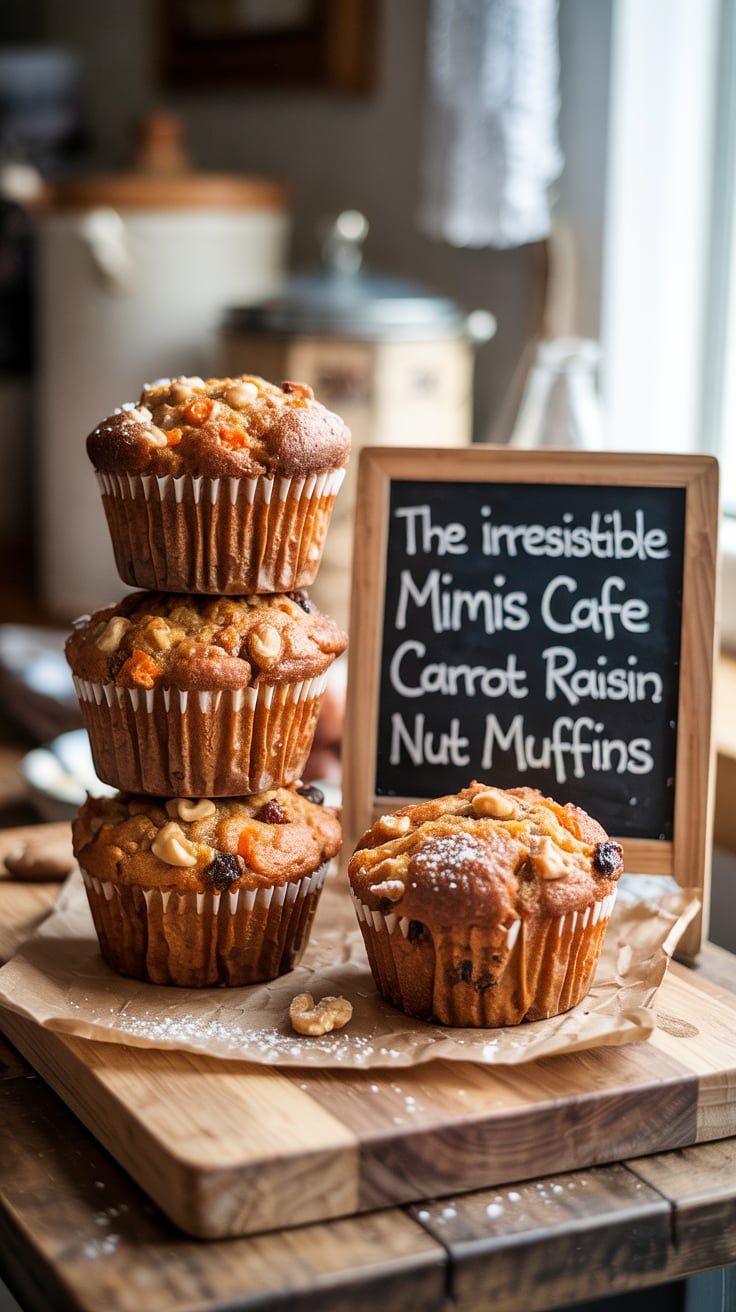 Indulge in a warm, freshly baked muffin reminiscent of Mimi's Cafe with this delightful copycat recipe. Bursting with wholesome ingredients and a comforting spice blend, every bite will transport you to your favorite café. Let your kitchen become the new go-to spot for these delicious muffins!