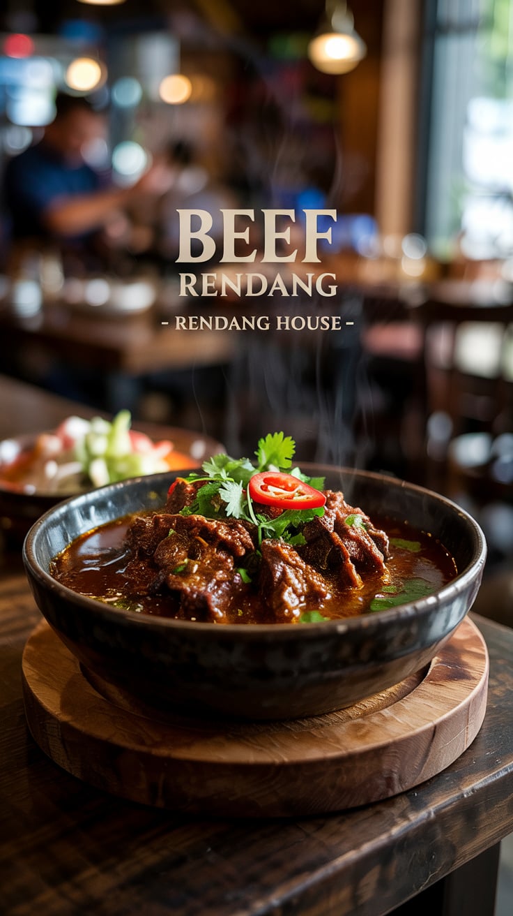 Discover the rich, complex flavors of authentic Beef Rendang from the comfort of your kitchen with this copycat recipe inspired by Rendang House. Experience tender, slow-cooked beef simmered in a fragrant blend of spices and coconut milk, bringing the restaurant experience right to your dining table.