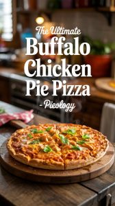 Enjoy every melty, spicy bite of the Ultimate Buffalo Chicken Pie from Pieology with this easy-to-make copycat recipe that replicates all the signature tastes.