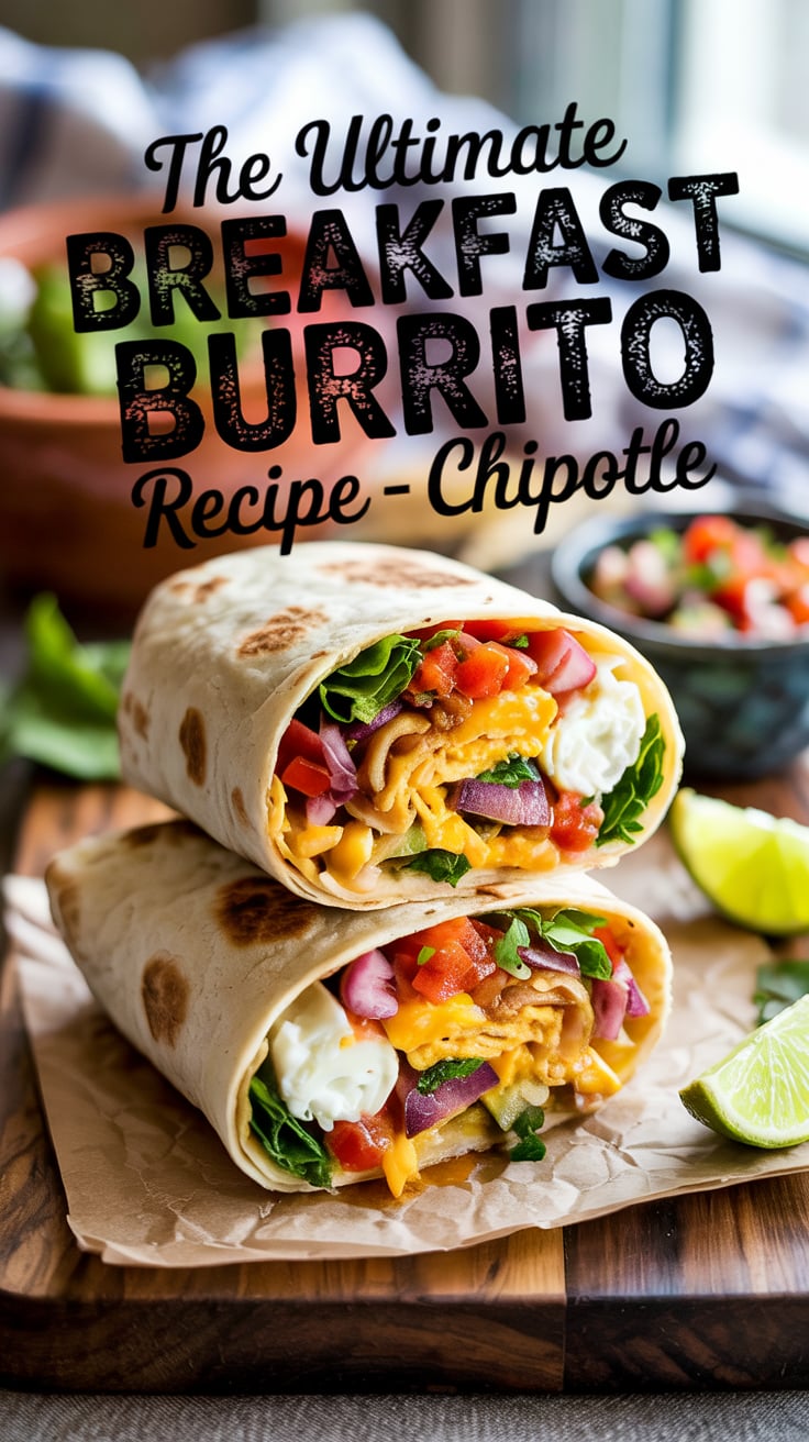 Why wait in line when you can recreate Chipotle's Ultimate Breakfast Burrito at home? This irresistible copycat recipe boasts everything from creamy guacamole to zesty salsa, ensuring each bite is bursting with flavor. Get ready to fuel your day with a breakfast burrito that tastes just like the real thing!