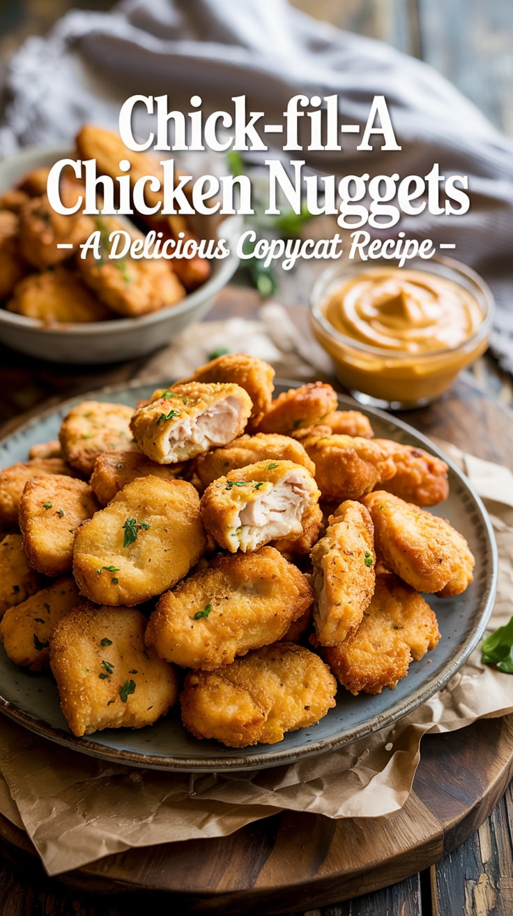 Craving the famous Chicken Nuggets from Chick-fil-A? This delightful copycat recipe delivers all the crispy goodness and tender juiciness you love. With a flavorful breading and a simple method, you’ll transform your kitchen into a fast-food paradise, satisfying your taste buds without needing to leave home.