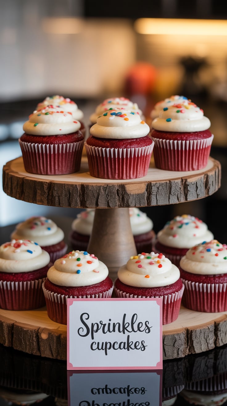 These homemade red velvet cupcakes perfectly capture everything you love about Sprinkles—vibrant color, irresistible texture, and that signature creamy topping.