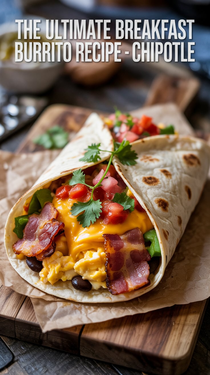 Start your day off right with a homemade version of Chipotle’s Ultimate Breakfast Burrito that captures every layer of flavor you crave. This recipe combines fresh ingredients and bold spices to create a breakfast experience that rivals your favorite fast-casual meal—perfect for busy mornings or lazy weekends alike.
