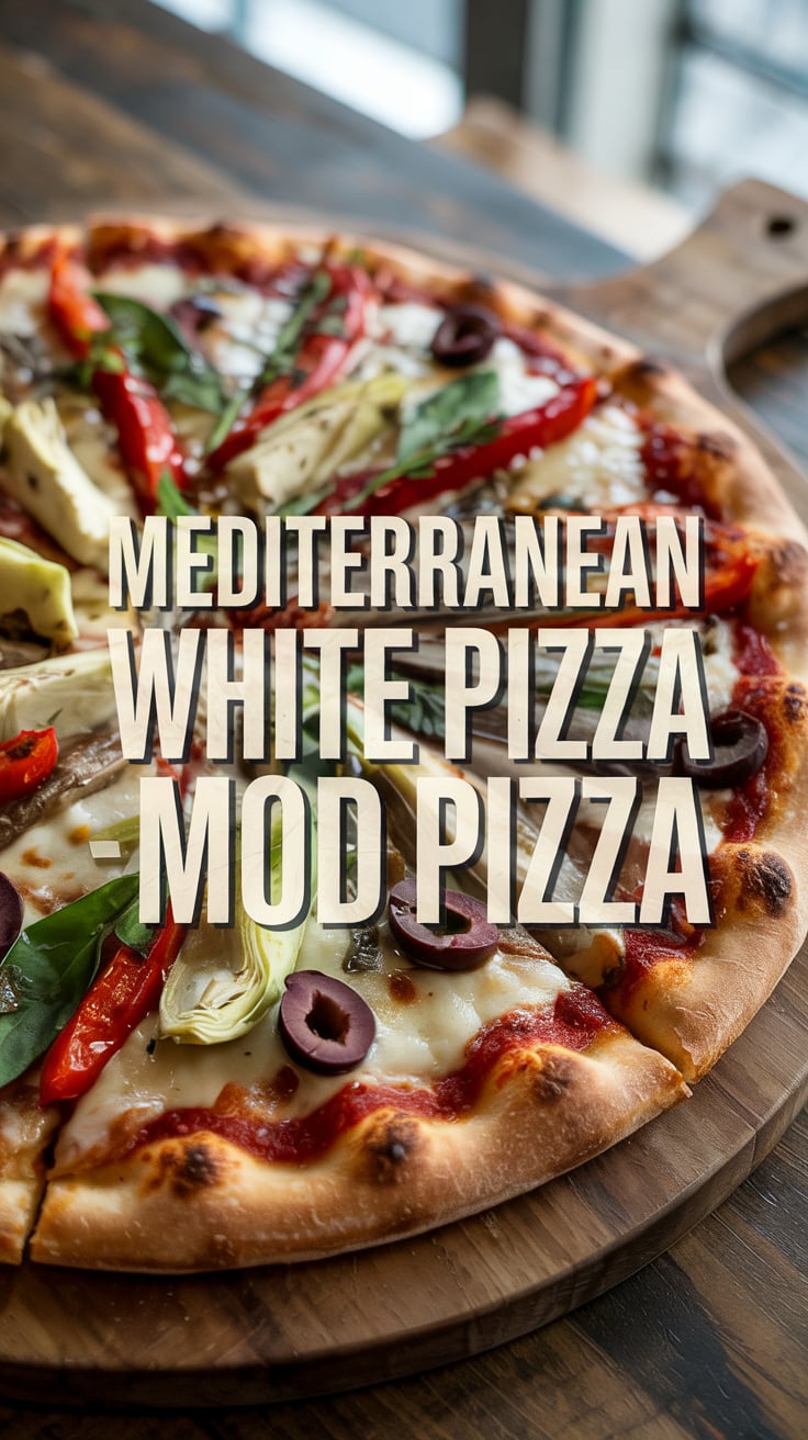 Experience the fresh, vibrant flavors of MOD Pizza’s Mediterranean White Pizza with this copycat recipe that tastes just like the original.