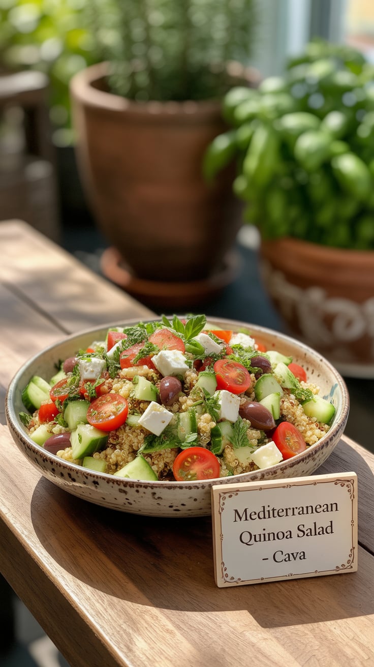Experience the charm of a Mediterranean getaway with our version of Cava’s delicious Quinoa Salad! This copycat recipe brings the original's vibrant textures and tastes right to your kitchen, making it a perfect option for meal prep or gatherings with friends and family.
