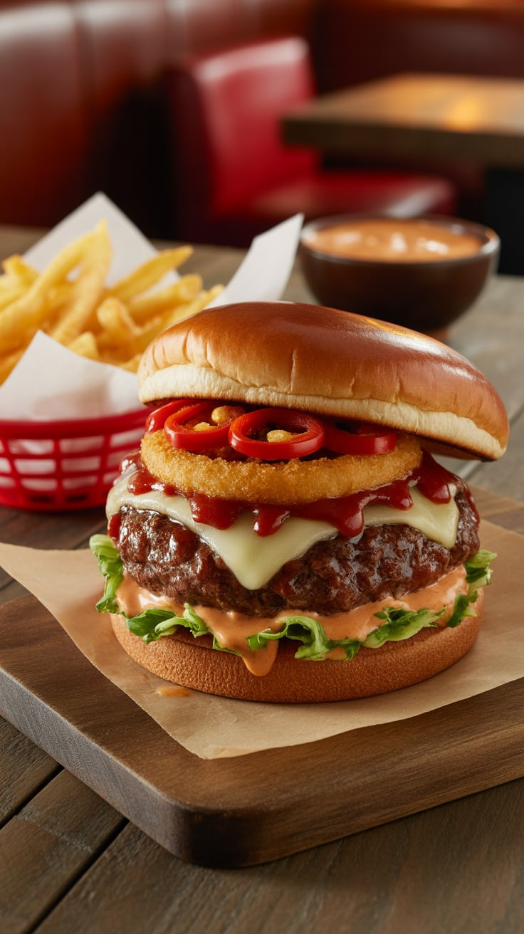 Craving the heat and bold flavors of Chili’s El Diablo Burger? Look no further! Our homemade version replicates the signature taste perfectly, with all the mouthwatering ingredients you love, making it an irresistible option for your next meal.