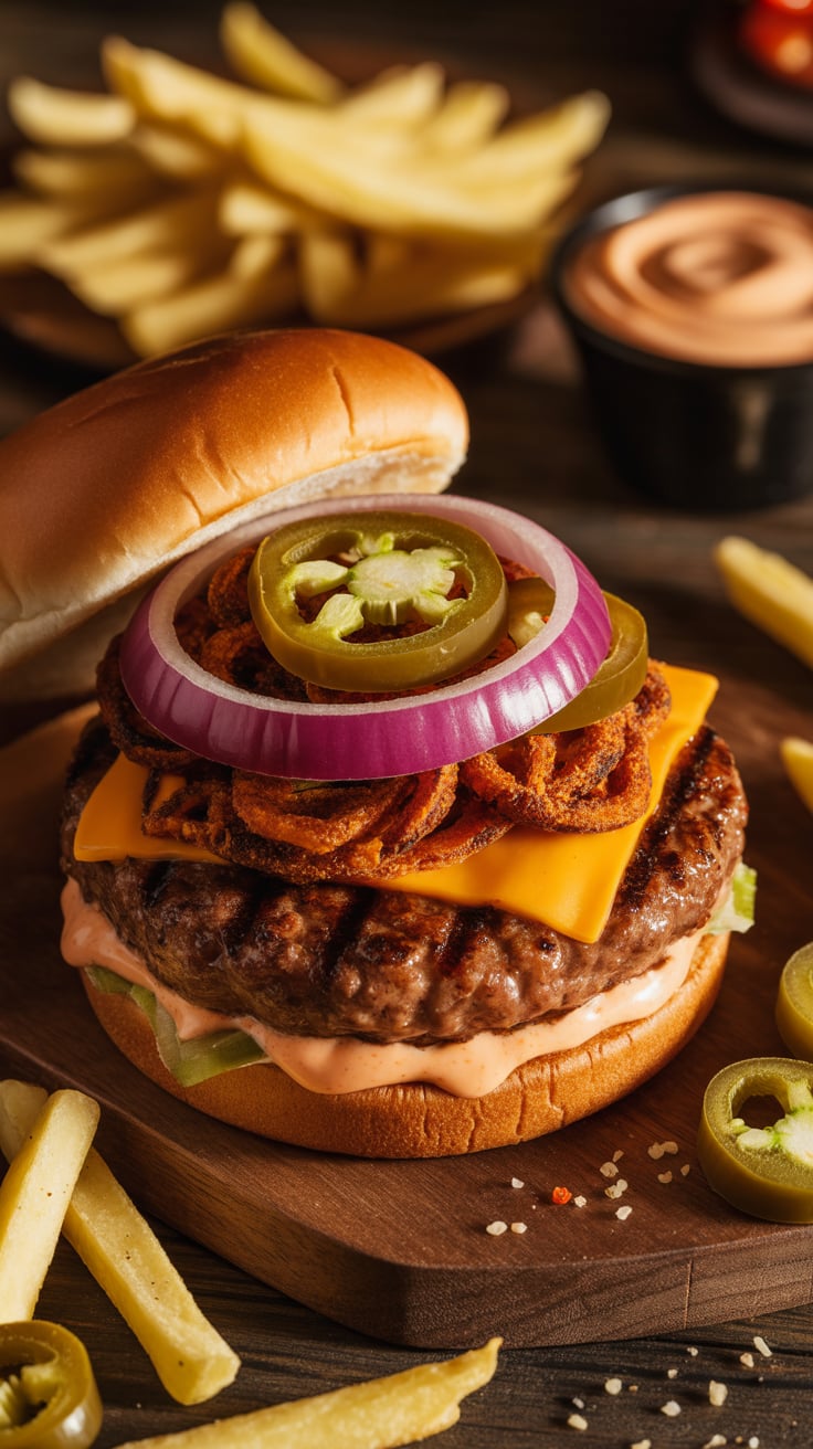 Get ready to spice up your dinner table with our El Diablo Burger, a fiery copycat of Chili’s iconic dish! This recipe captures the same bold flavors and heat, featuring juicy beef, zesty jalapeños, and tangy sauce that will satisfy your cravings for something truly delicious.