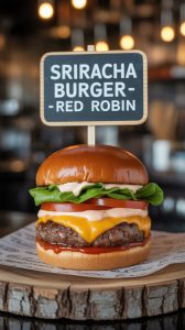 Experience burger bliss like never before with our Sriracha Burger, a delicious homage to Red Robin’s popular offering. Each bite is a fusion of savory and spicy that tantalizes your palate, making it a perfect choice for adventurous eaters looking to recreate their restaurant favorite at home.
