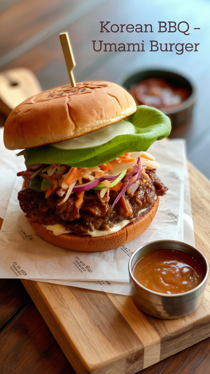 Craving a taste sensation that combines juicy beef with the sweet and savory notes of Korean cuisine? Our DIY Korean BBQ Burger captures the essence of the beloved Umami Burger, ensuring every bite is bursting with flavor, sweetness, and that signature umami kick!