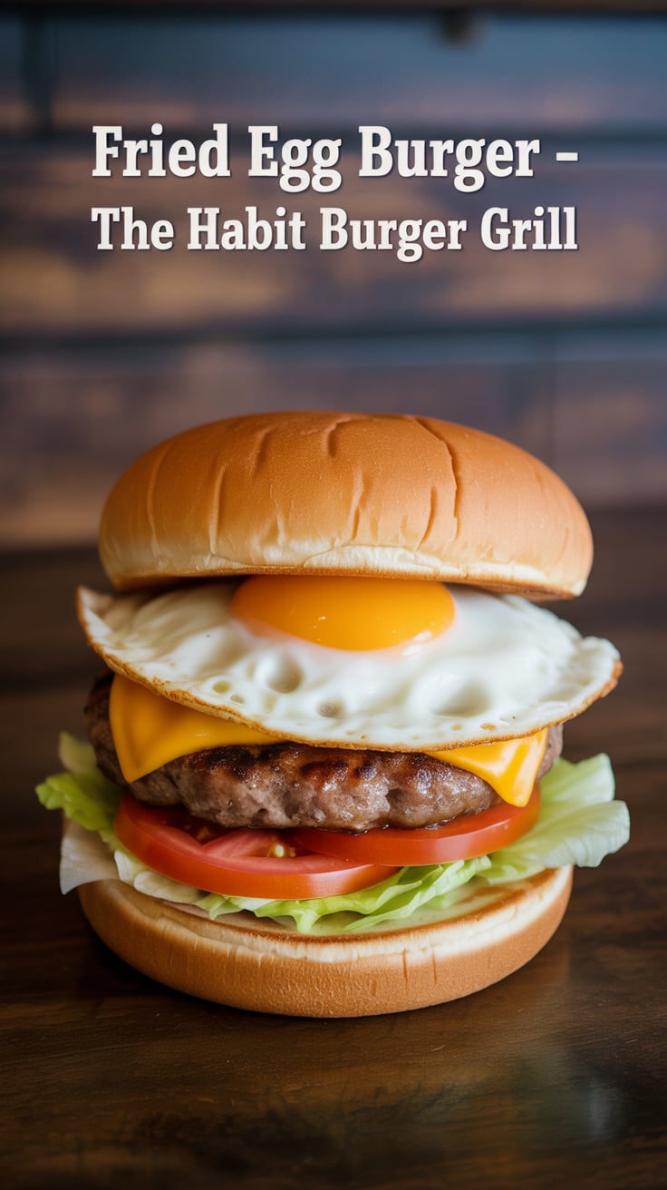 Transform your burger game with our delectable Fried Egg Burger, inspired by The Habit Burger Grill. This easy-to-follow recipe recreates that signature flavor combination, making every bite an explosion of deliciousness that rivals your favorite restaurant version.