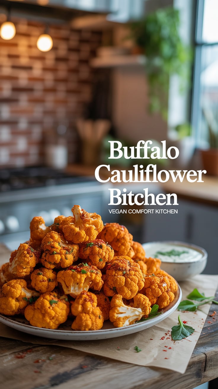 Craving the spicy crunch of Buffalo wings without the meat? These Buffalo Cauliflower Bites deliver all the flavor you love from your favorite vegan comfort food spot. Each bite is crispy, tangy, and packed with heat, making it a must-try!