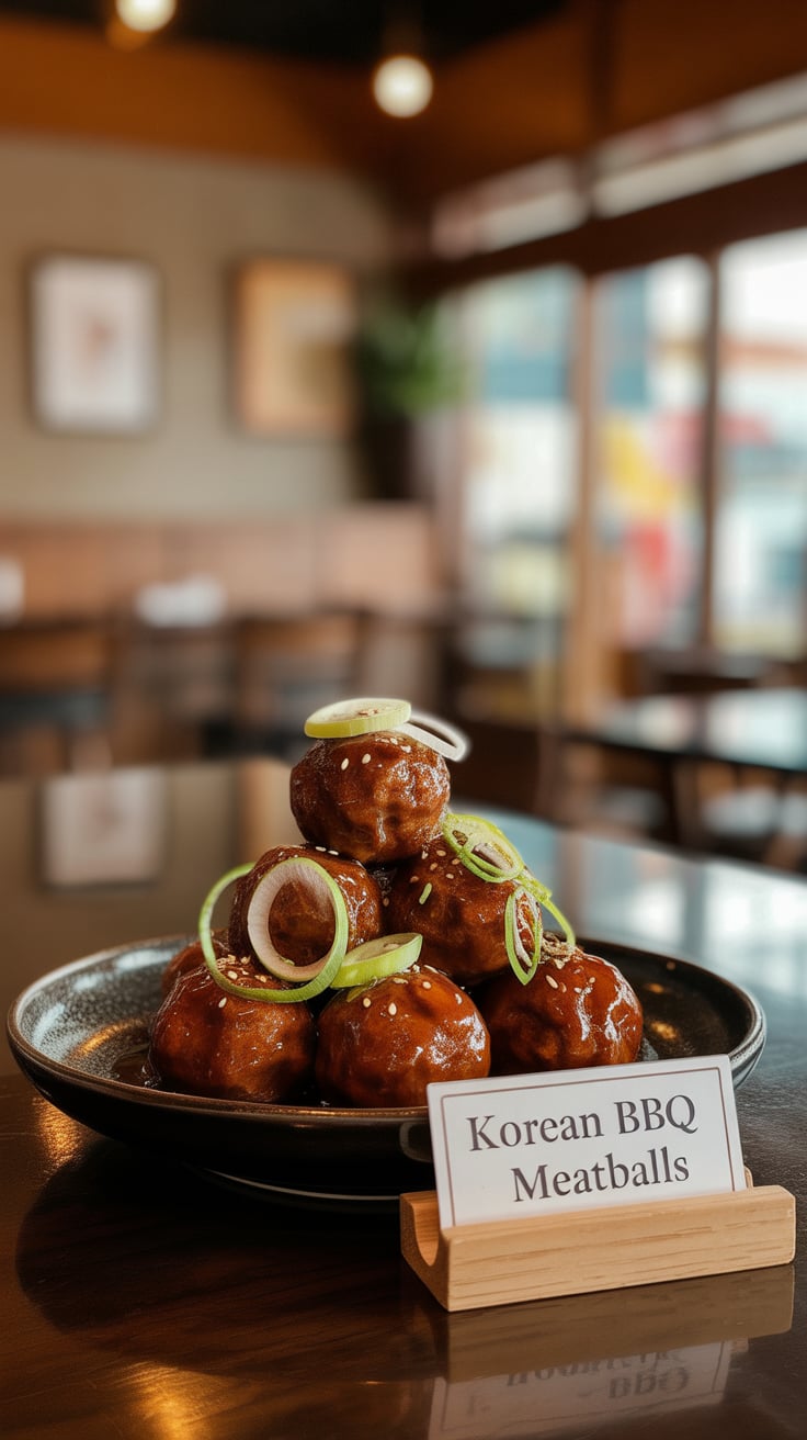 Dive into the bold flavors of Korea without leaving your kitchen! These Korean BBQ Meatballs are crafted to mimic the iconic dish served at your favorite restaurant, bursting with sweet and savory goodness in every bite.